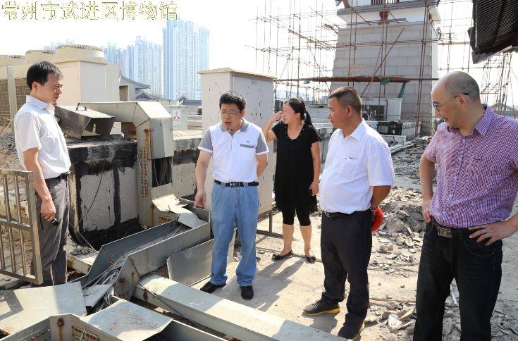 区文广新局领导现场查看博物馆基建整改工程