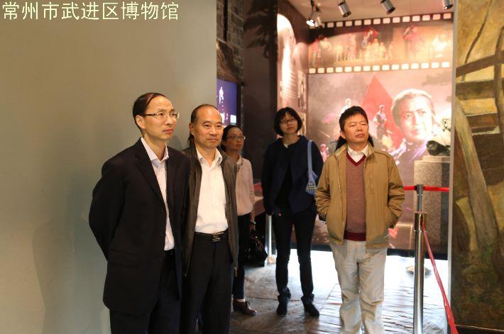 昆山档案局领导一行参观武进名人馆