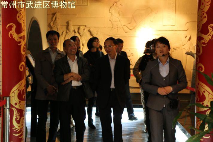 昆山档案局领导一行参观武进名人馆