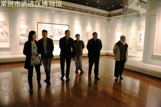 当代著名书画评论家柯文辉一行参观我馆
