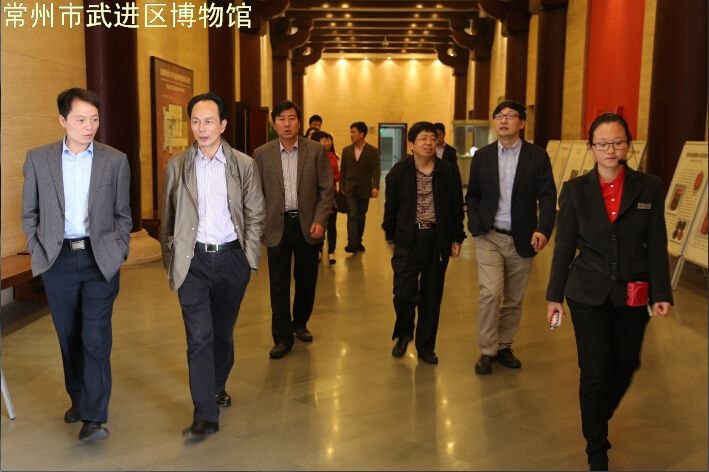 常州市文广新局陈建共局长一行调研我馆