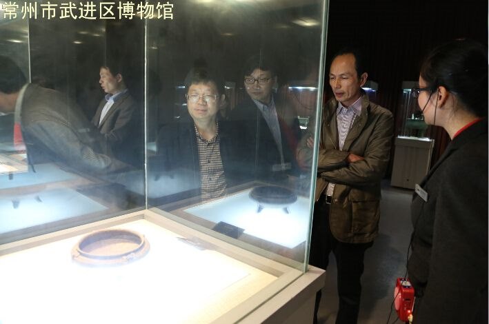 常州市文广新局陈建共局长一行调研我馆