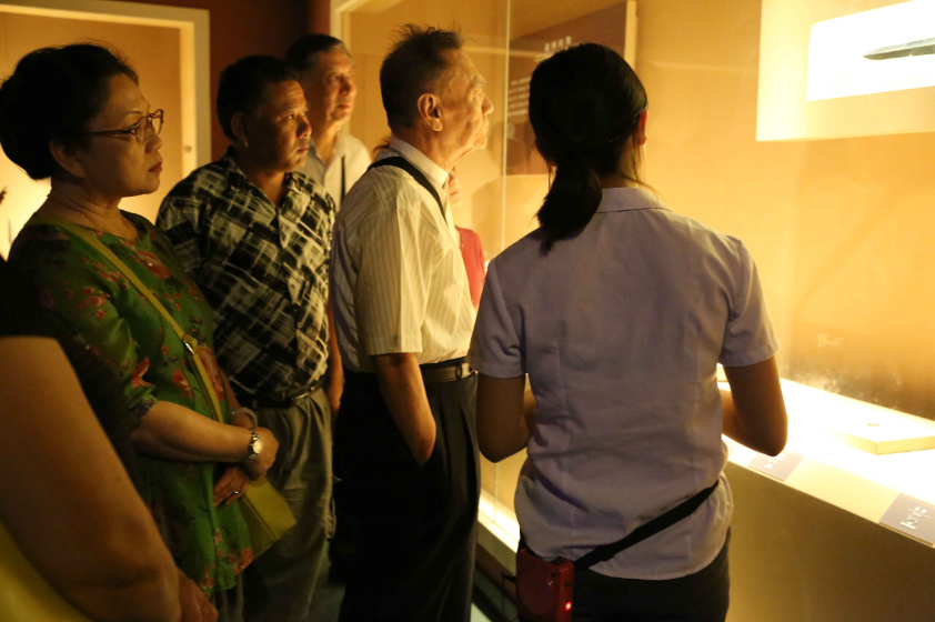 台湾原国民党主席蒋经国将军侍卫长一行参观