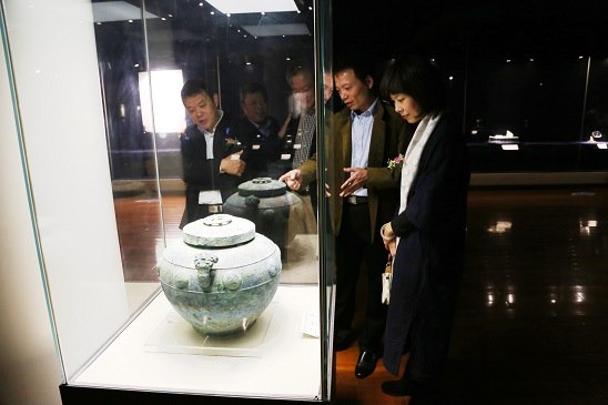 武进常熟两地政协文化交流，“凝望虞山”邵宁书画作品展在我馆开幕