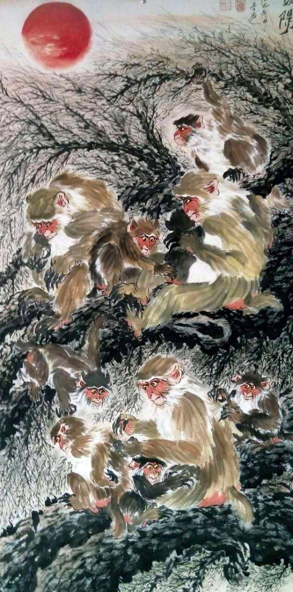 金猴献瑞——冯文亮猴画作品展