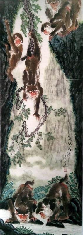 金猴献瑞——冯文亮猴画作品展