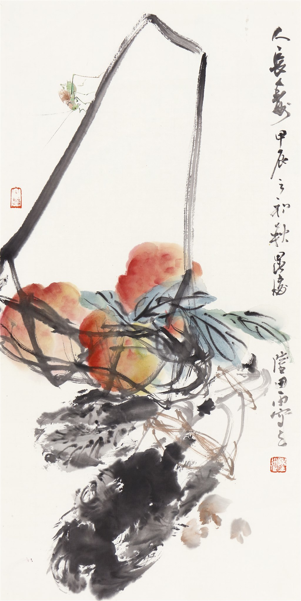 陆迅 人长寿 69cm×34.5cm 中国画.jpg 陆迅 人长寿 69cm×34.5cm 中国画.jpg